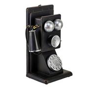 Artistic Vintage Rotary Phone Model Statue Metal Craft Retro Antique Telephone Figurine Ornament For Unique Home Decors Antique Phone Decoration