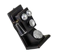Artistic Vintage Rotary Phone Model Statue Metal Craft Retro Antique Telephone Figurine Ornament For Unique Home Decors Metal Telephone Model Ornament
