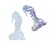 Artistic Wall Hangings Resin Mold Beautiful Kneeling Woman for Unique Home and Office Art Decorations for Gifts