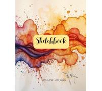 Artistic Watercolor Sketchbook: Creative Drawing Notebook for Artists: Aesthetic Watercolor Cover • 120 Blank Pages • Perfect for Sketching, Doodling & Ideas
