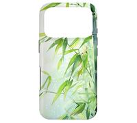 Artistic Watercolour Bamboo Design Case for iPhone 17 Pro