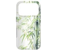 Artistic Watercolour Bamboo Design Case for iPhone 17 Pro