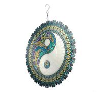 Artistic Wind Spinner Metal Hanging Decor for Outdoor Spaces, Perfect for Any Occasion (A)