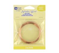 Artistic Wire 16 Gauge / 1.3 mm Bare Copper Craft Wire, 10 ft / 3.1 m