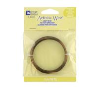 Artistic Wire 16 Gauge Wire, Antique Brass, 10-Feet