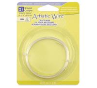 Artistic Wire, 21 Gauge, Flat, 3 mm x .75 mm / 0.12 in x 0.03 in, Tarnish Resistant Silver Plated, 3 ft / .91 m, AWB-21F-S10-03F