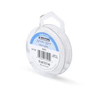 Artistic Wire 24 Gauge / .51 mm Silver Plated Tarnish Resistant Colored Copper Craft Wire, 15 yd / 13.7 m, White