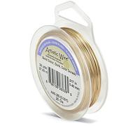 Artistic Wire 26-Gauge Silver Plated Gold Wire, 30-Yards