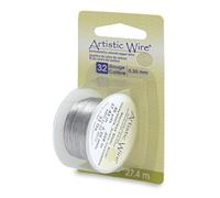 Artistic Wire, 32 Gauge / .20 mm Stainless Steel Craft Wire, 30 yd / 27.4 m