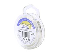 Artistic Wire 51 mm Silver Plated Colored Copper Craft Wire, Tarnish Resistant 13.7 m, 24 Gauge, 15 yd