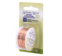 Artistic Wire, Bare Copper Craft Wire, 20 Gauge / .81 mm, 6 yd / 5.5 m, Copper