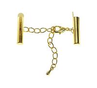Artistic Wire Beadalon 0.79-Inch Slide Connector with 2-Inch Lobster Extension Clasp, Gold Color Electrophoretic Coating