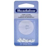 Artistic Wire Beadalon Crimp Cover 4mm Nickel Free Silver, Plated, 20-Piece
