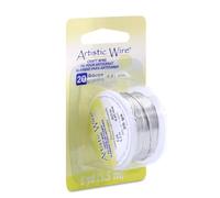 Artistic Wire Craft Wire, Tinned Copper (Silver Color), 20 Gauge / .81 mm, 6 yd / 5.5 m