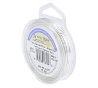 Artistic Wire Silver Plated Tarnish Resistant Colored Copper Craft Wire, 18 Gauge, 20 ft