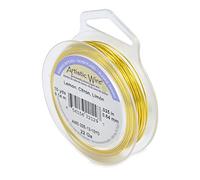 Artistic Wire Silver Plated Tarnish Resistant Colored Copper Craft Wire, Lemon, 22 Gauge, 10 yd