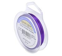 Artistic Wire Silver Plated Tarnish Resistant Colored Copper Craft Wire, Orchid, 24 Gauge / .51 mm, 15 yd / 13.7 m