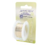 Anti Tarnish Brass Artistic Wire 0.32mm Diameter 28ga 13.7m Reel
