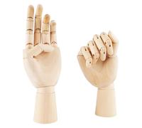 Artistic Wooden Human Hand Replicas Set Movable Fingers Joints Anatomical Learning Tool For Sketching And Home Decors Anatomical Hand Sculpture Drawing Reference