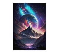 Artistic Wooden Jigsaw Puzzle for Adults, Mountains Of Infinity, 300 PCS