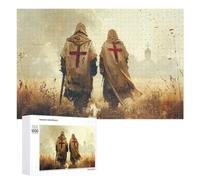 Artistic Wooden Jigsaw Puzzle for Adults, Pilgrimage Crusader, 1000 PCS