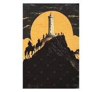 Artistic Wooden Jigsaw Puzzle for Adults, Silhouettes at The Tower, 1000 PCS
