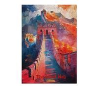 Artistic Wooden Jigsaw Puzzle for Adults, The Great Wall of China, 300 PCS