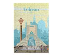 Artistic Wooden Jigsaw Puzzle for Adults, Travel to Tehran, 300 PCS