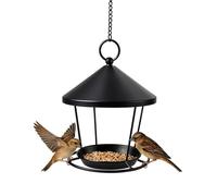 Artistic Wrought Iron Hanging Bird Feeder - Elegant Garden Sculpture with Multi-Use Bird Bath and Feeder, Creative Decor for Patio, Balcony, Yard & Home