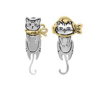 Artistics Lovely Cats Earrings In Silver Finish Great For Adding Elegant Charm To Any Outfit Or Occasion Outfits Unisex Cats Earrings