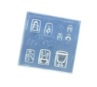 Artistics Silicone Nails Casting with Oceanics Inspire Pattern Process for Decorative Jewelry Making Nail Art Silicone