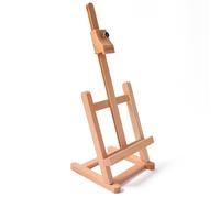 ARTISTIK Beechwood Small Table Top Easel Stand for Painting, Scrapbooking & Display - Mini H-Frame Tabletop Artist Easel with Adjustable Height & Canvas Holder, 42 cm