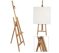 ARTISTIK Floor Standing Artist Easel 100% Solid Beechwood - Professional Studio A-Frame Tripod Art Easel Stand for Painting, Sketching, & Weddings - 6ft