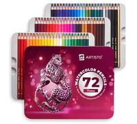 Artisto Premium Watercolor Pencils | Set of 72, Quality 3.5mm Soft Cor