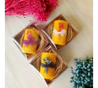 Artistry Home Pure Beeswax Candles, 7 cm x 4.5 cm, Set of 3, Natural Honey Scent