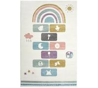 Artistry Home Soft Kids Hopscotch Rug - Anti-Shed Nursery Carpet - Play Mat for Boys & Girls - Modern Design, Safe for Toddlers, Baby Room (120 x 180 cm)