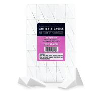 Artist's Choice Makeup Sponge Mini Applicator Wedges, Triangle Cosmetic Sponges For Foundation, Blush, Eye Shadow, Blending and Smoothing, Disposable, Latex Free, 100 Pack