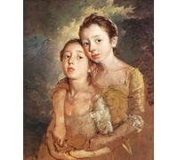 Artists Daughters With Cat Eur A4 Print