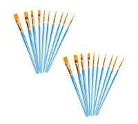Artists Paint Brushes Set, 20 Pcs Round Pointed Acrylic Paint Brushes, Small Paint Brushes & Fine Paint Brush Set for Art, Paintbrushes for Art, Watercolour, Oil, Face, Nail & Miniature Painting