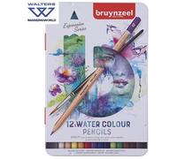 Artists Watercolour Pencils | Bruynzeel Expression Set 12 | Draw Sketch Colour