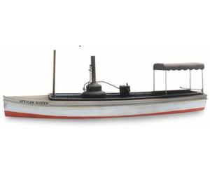 Artitec 387461 Steamboat African Queen Waterline Ready Made Model H0/00 1:87 Pod