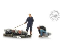 Artitec 5870056 Set Of 2 Characters With Cylinders In Scale 1:87 H0