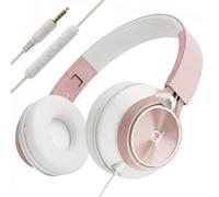 ARTIX CL750 Adults & Kids Headphones with Cord, Microphone & Volume Control - Wired Headphones with Mic, Plug In Teens Corded Head phones Wire for Laptop, Computer, Chromebook, iPad & Tablet 3.5mm Aux