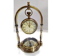 ARTIZANSTORE Antique Brass Compass | Nautical Table Compass with Vintage Decorative Charm | Handcrafted Brass for Desk & Shelf | Ideal Gift for Collectors | 6'' Inch