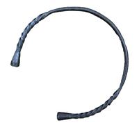 ARTIZANSTORE Hand Forged Torc Blacksmith torc Hand Made Iron Viking Torc Neck Ring, Twisted Iron Torc