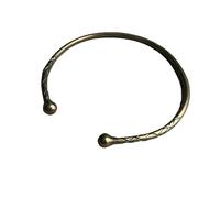 ARTIZANSTORE Medieval Hand Forged Celtic Torc Iron Hammered Jewellery Celts Iron Age Pagan Necklace Brass Finish Torque Historical Jewel History