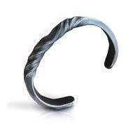 ARTIZANSTORE Twisted Iron Bracelet | Authentic Viking Accessory | LARP Cosplay & Theatrical Use | Iron Health Benefits | Durable Handcrafted Design | 5.67 x 3.74 x 1.34 Inches