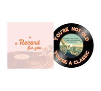 ARTIZZONNI Funny Greeting Card for Men and Women - 30th, 40th, 50th, 60th, 70th, 80th Bday Gift | Retro Vinyl Design Greeting Card for Dad, Mom, Husband, Wife, Sister, Brother, or Best Friend - with