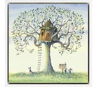 Artko Framed Print - No Place Like Home by Catherine J Stephenson - Bunny Rabbit Contemporary Artwork