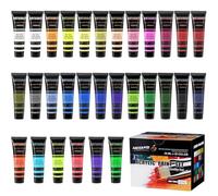 ARTKUNST Acrylic Paint Set, Paints 30 Colors x 36 ml, High Viscosity with Strong Coverage, Non-Toxic, for Canvas, Wood, Paper, Fabrics